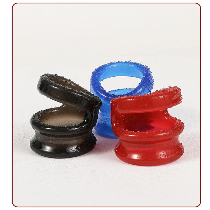 Cock Penis Ring Reusable Delay Ejaculation Stronger Erection Sex Toys Adult Supplies Linen Nozzle Ring Cock Sex Toys For Men luvshop24