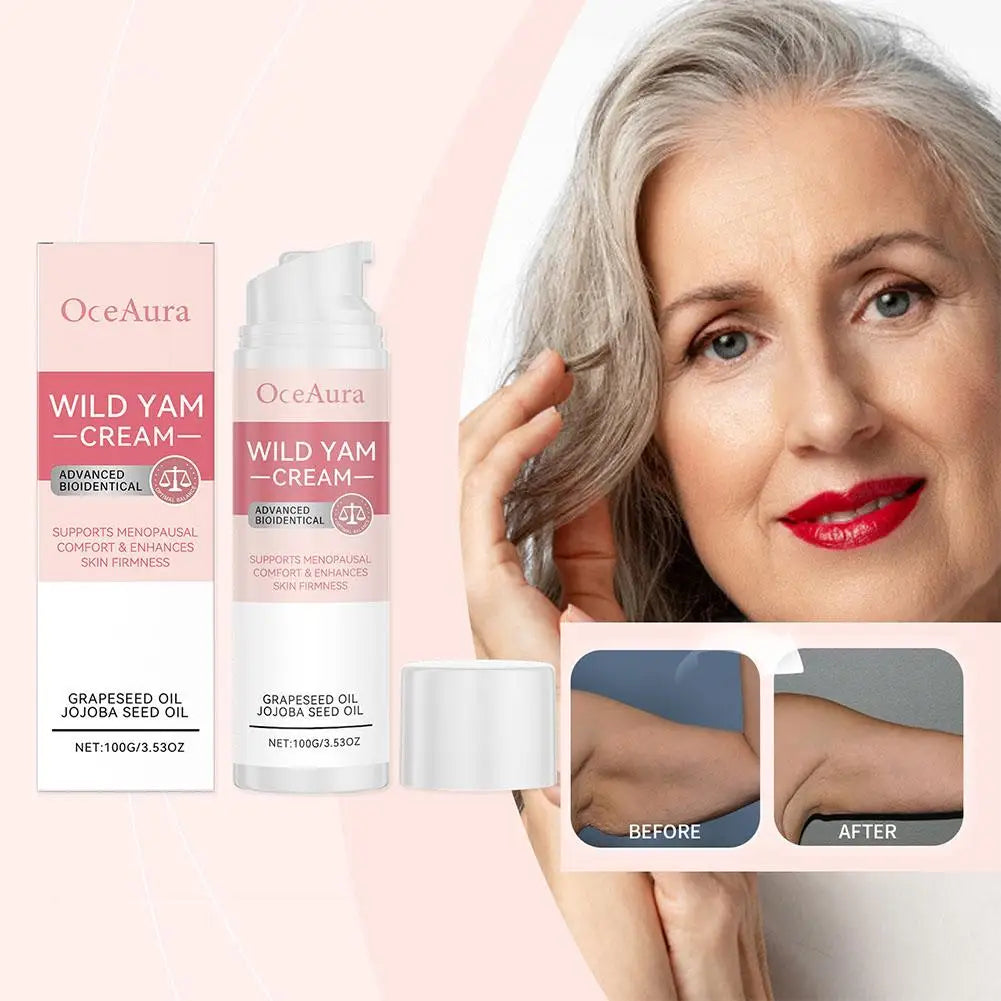 Wild Yam Cream Facial Cream For Women Natural Estrogen Moisturizer Cream With Wild Yam Hydrates, Firms & Revitalizes Skin Care luvshop24