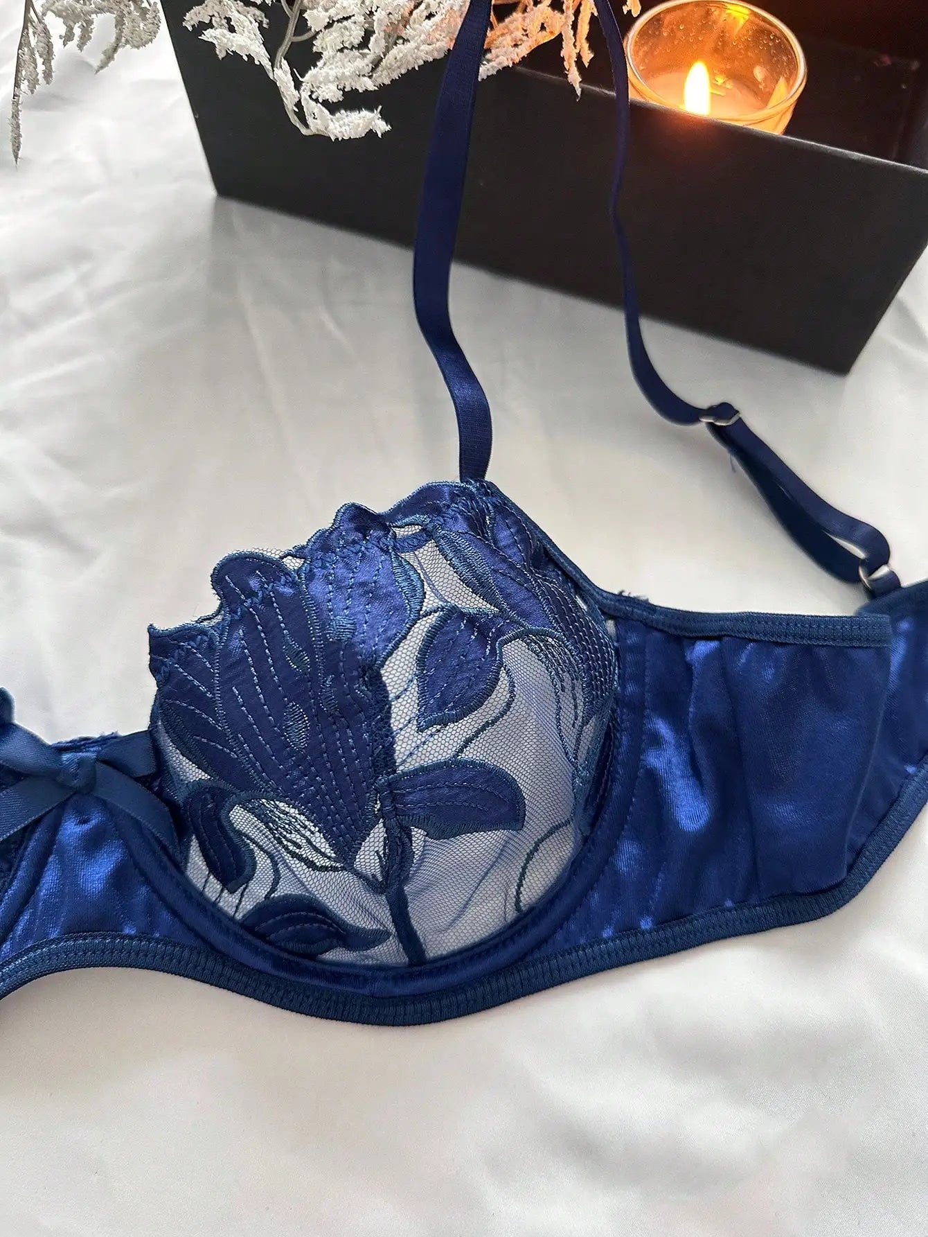 2025 Lace Sexy Erotic Floral Embroidery Lingerie Set For Women Sensual Erotic Sexy 2-Piece Bra + Panty Underwear Set luvshop24