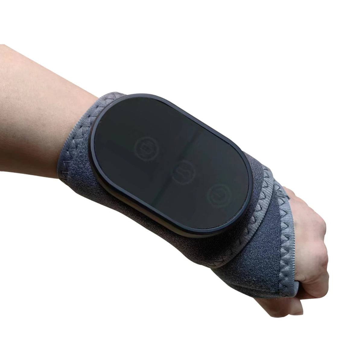 Wrist massager, hand joint vibration massager, heated gray portable luvshop24