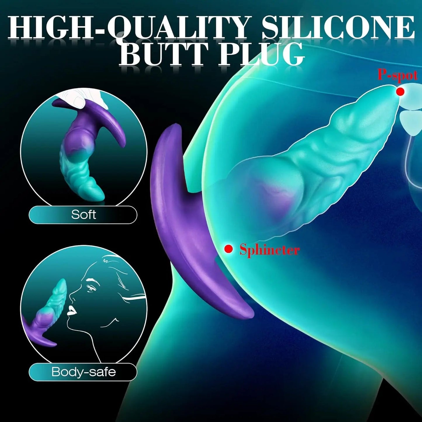 Wearable Anti Drop Soft Anal Plugs Prostate Massage Liquid Silicone Huge Butt Plug Anal Training Comfortable To Wear Butt Plug luvshop24