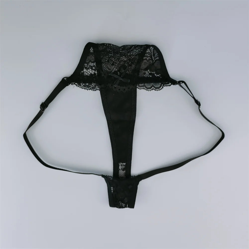 3Pcs Lace Thongs Women Lace Low Waist Panties Sexy Transparent Underwear Fashion Breathable G-string Ladies Intimates Lingerie luvshop24