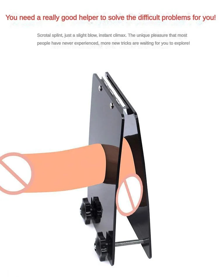 Male Ball Crusher Cock Rings Cage Thicken Penis Testicle Crusher Erotic Toys For Adults Men Bondage Ballstretcher luvshop24