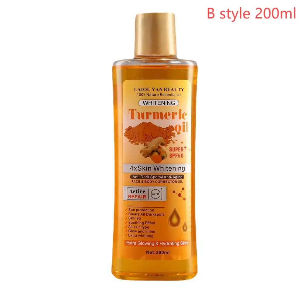 Turmeric Essential Oil Facial Body Massage oil Moisturizing Diffuser Aromatherapy Brightening Smoothing Body Face Skin Care 200m luvshop24