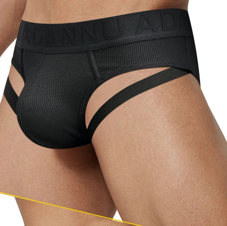 CMENIN Sexy Leg Strap Mens Sports Fitness Briefs Male Underwear Gays Slip Bikini Jockstrap Underpants Cotton Homme Bikini Briefs luvshop24