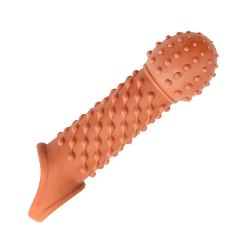 Reusable Condom for Sexual Pleasure Hard Rough Big Condom Penis Sleeve Extender for Men Delay Ejaculation luvshop24
