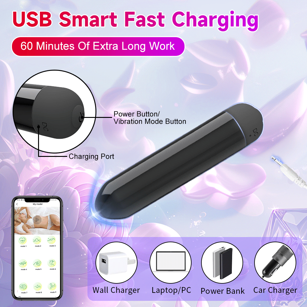 Mini Powerful Bullet Vibrator Women Clitoral Stimulator Vaginal G Spot Masturbation USB Recharge Erotic Vibrators Adult Sex Toys luvshop24