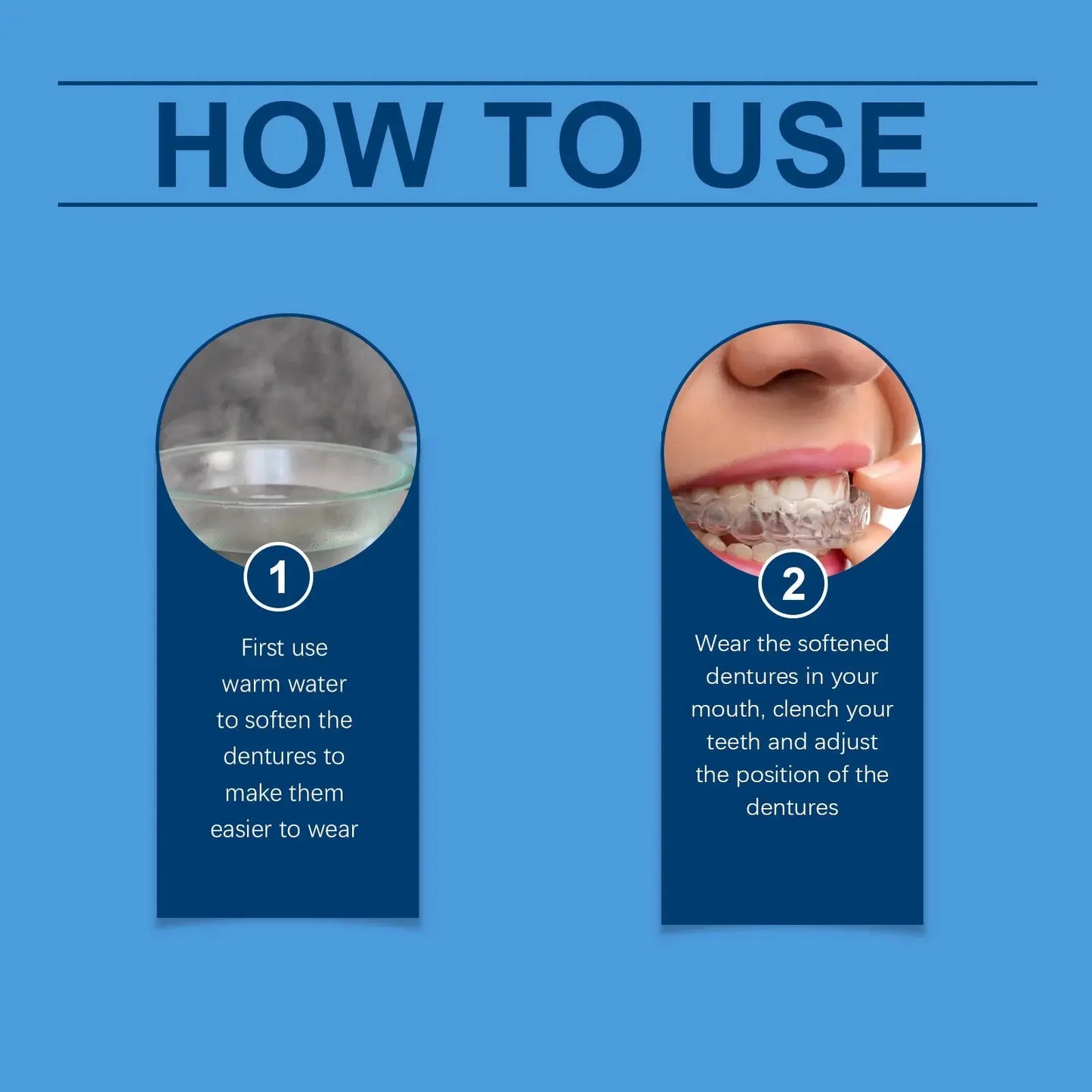 Oralhoe Adjustable buckle-type dentures: simulated braces, teeth-beautifying dentures, temporary tooth filling, orthodontic care luvshop24