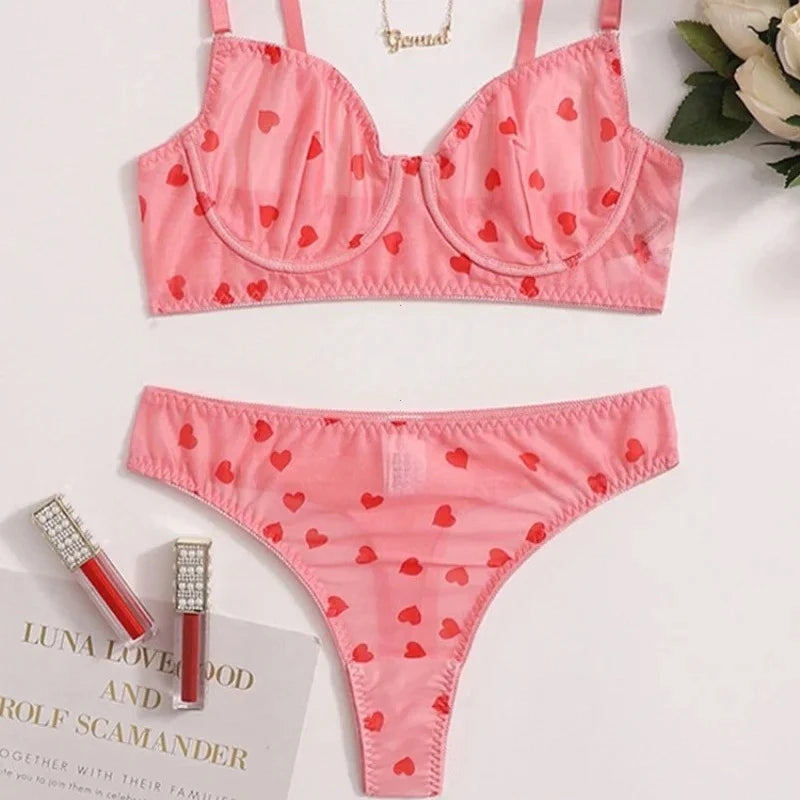 Female Lingerie Sexy Lingerie for Women Body Shorts Push-up Bra Fancy Woman Underwear Transparent Intimate Lingerie Set luvshop24
