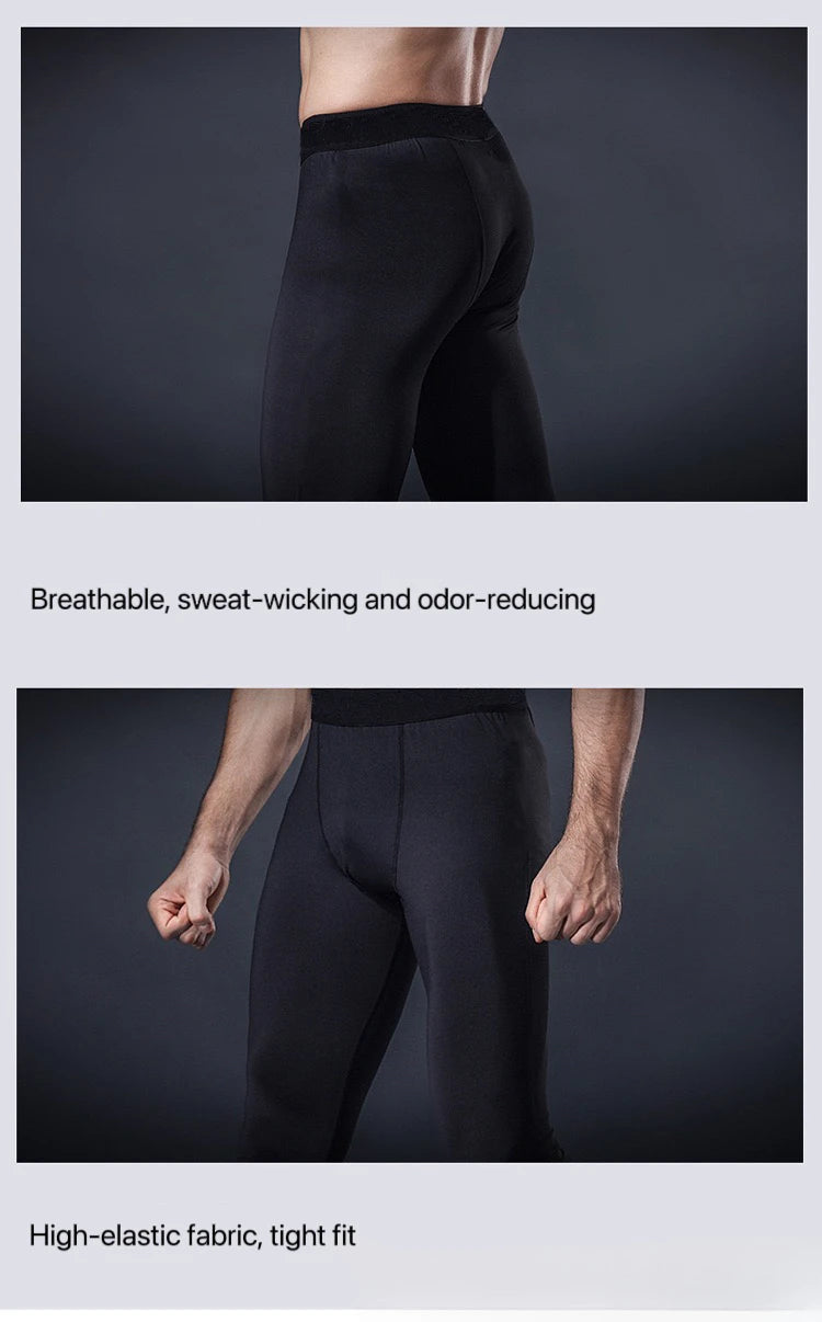 1pcs Men Long-sleeved Thermal Underwear Male Tight Fitting Fast Dry Elastic Fitness Suit Set Man Autumn Winter Sprots Wear luvshop24