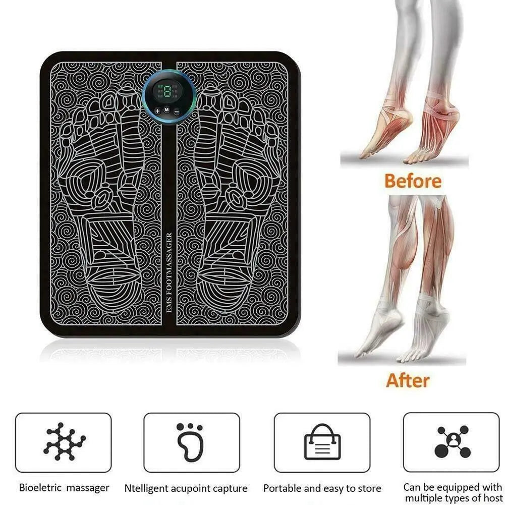 EMS Electric Deep Kneading Foot Massager Leg Reshaping Muscle Pain Relax Machine luvshop24
