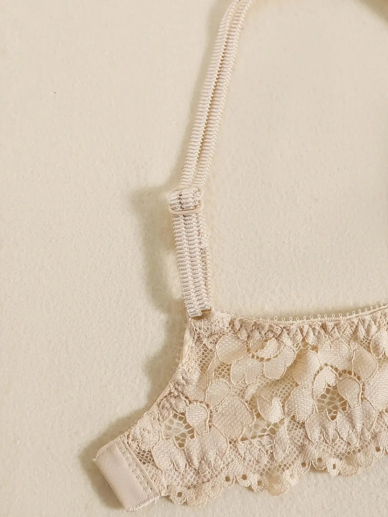 1 Set Elegant Erotic Lace Embroidery Breathable Fabric Lingeries : Push-Up Bra, Low Waist Sheer Panty - Ultimate Valentine's Day luvshop24