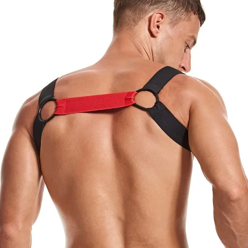Jockmail Leather Sex Underwear Adults Erotic Lingerie Elastic Suit Sissy Bra Bondage Harness Tank Top Men for Sexy Gay Boys luvshop24