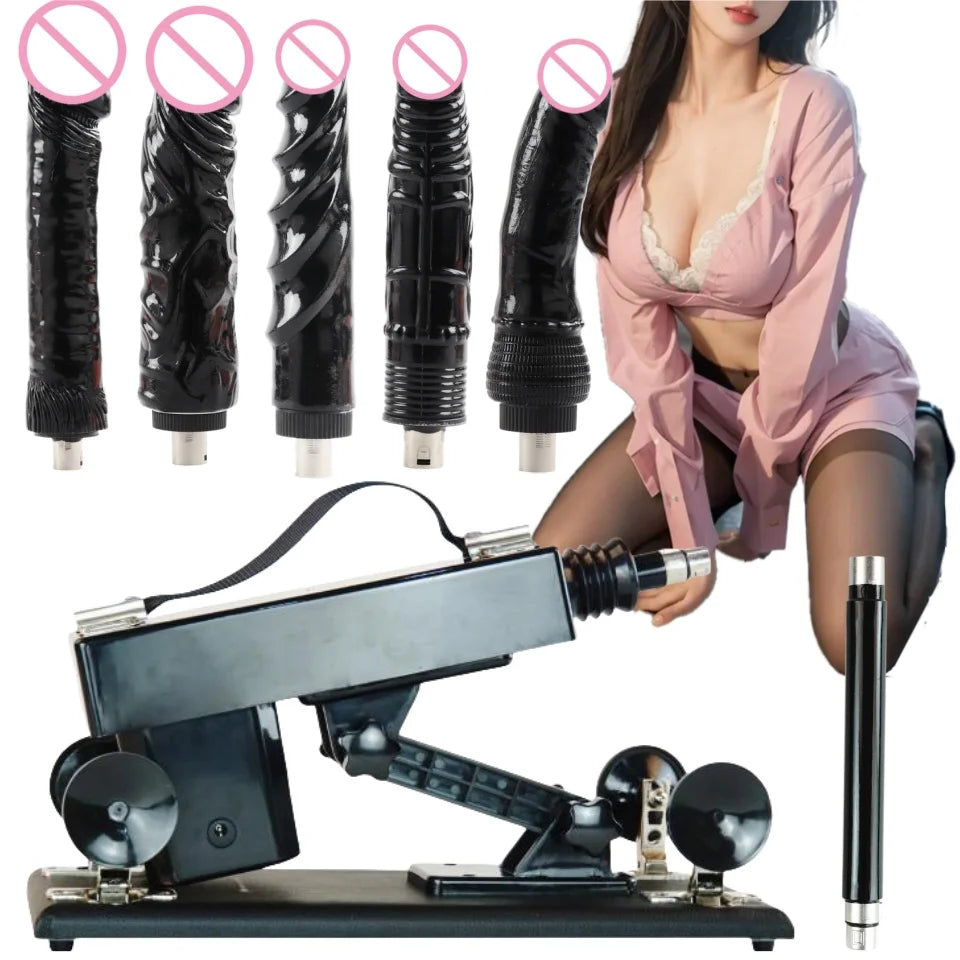 Automatic Powerful Sex Love Machines Thrusting Dildo Masturbating Pumping Vibrator Female Suction Cup Masturbation Sex Machine luvshop24