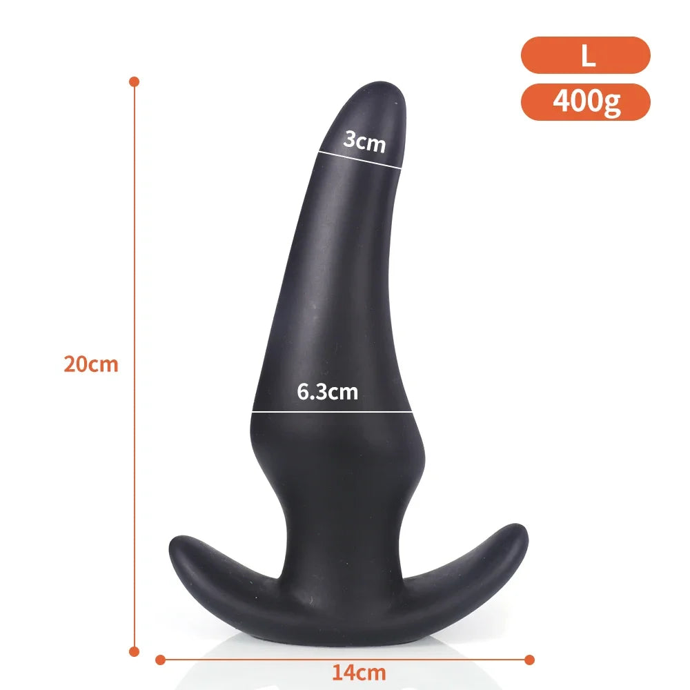 Wearable Anti Drop Soft Anal Plugs Prostate Massage Liquid Silicone Huge Butt Plug Anal Training Comfortable To Wear Butt Plug luvshop24