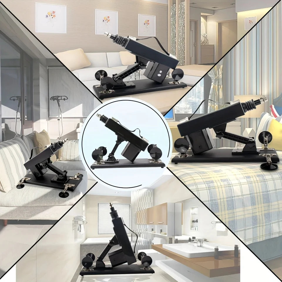 New Sex Machine for Couple Female Masturbation with Dildos Adjustable Angle Retractable Machine Gun Sex Toys luvshop24