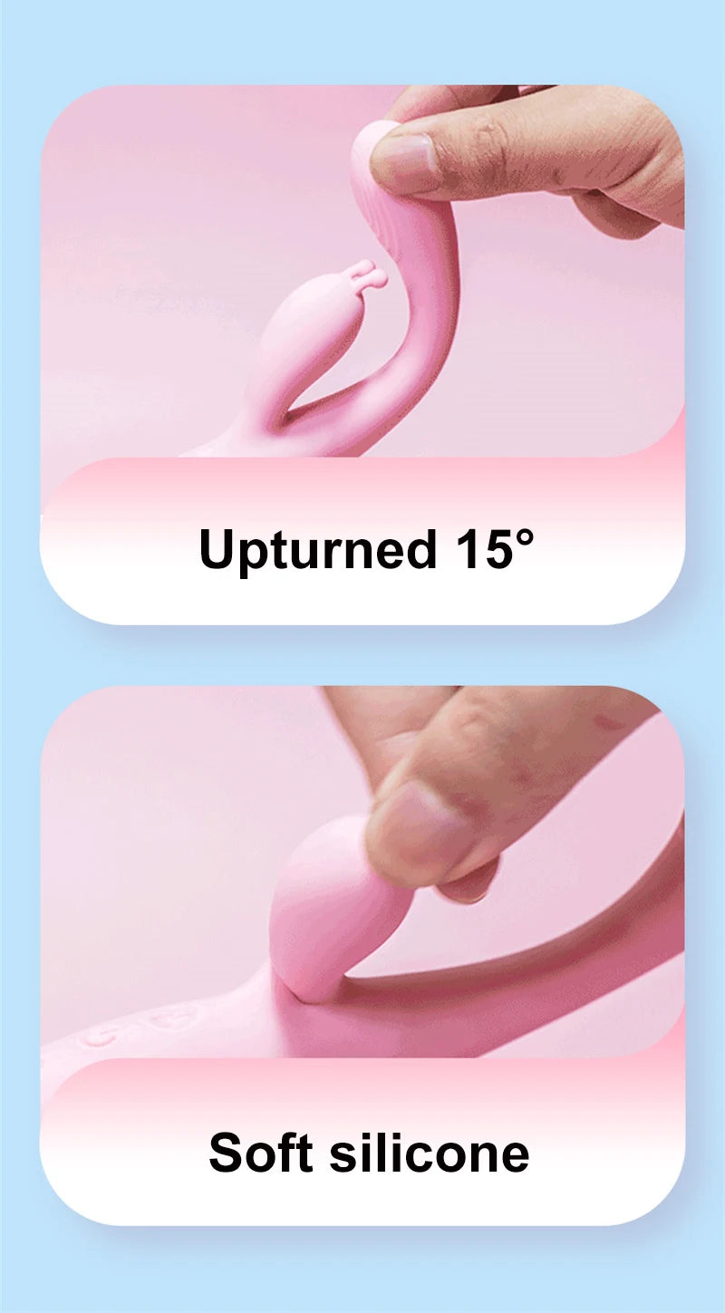 Rabbit Vibrator for Women Powerful vibrating AV Magic Wand G Spot Clitoris Stimulator Vagina Nipple Massage Dildo Masturbator luvshop24