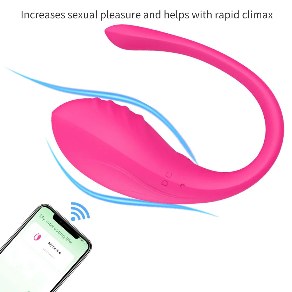 Wireless Bluetooth Women Control App Vibrating Egg G-spot Clitoris Vagina Mastubator Panties Fidget Vibrator Sex Toys for Couple luvshop24