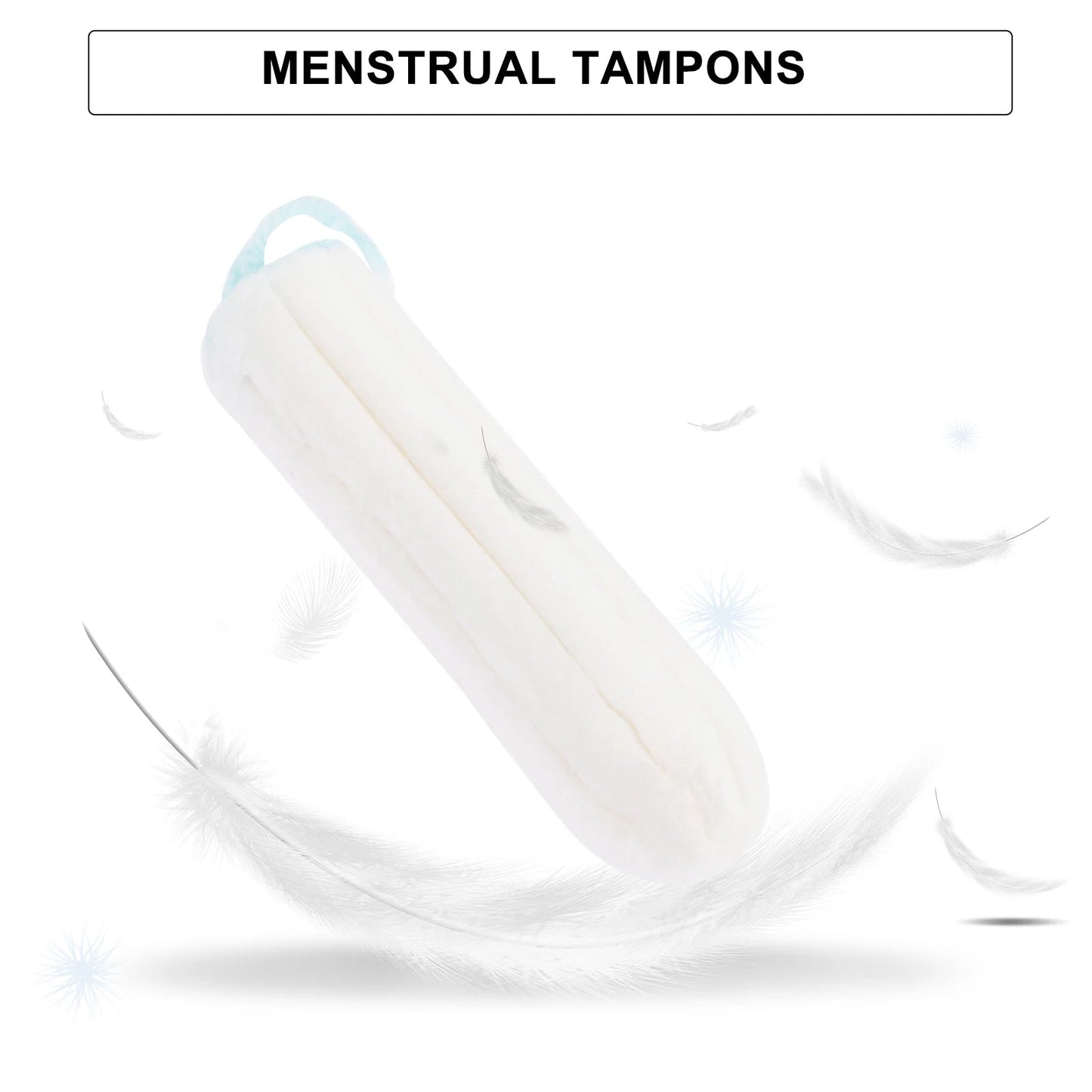 50pcs Sanitary Tampon Pure Cotton Women Supplies Menstrual Finger Push-in Easy Travel Premium Safe Female Hygiene Care luvshop24