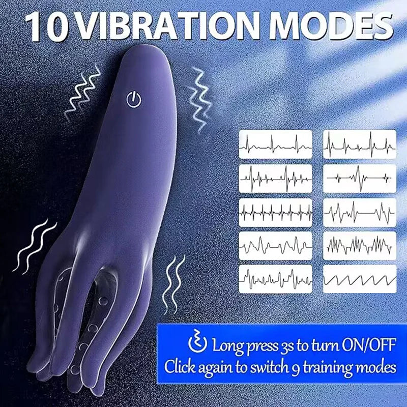 Glans Trainer Penis Delay Trainer G Spot Masturbator Soft Fingertip Prolong Endurance Massage Vibrator Erotic Toys Masturbator luvshop24