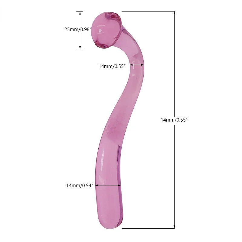 2 Colors Pyrex Glass Dildo Fake Penis Crystal Anal Beads Butt Plug Prostate Massager G Spot Female Masturbation Toys For Women luvshop24