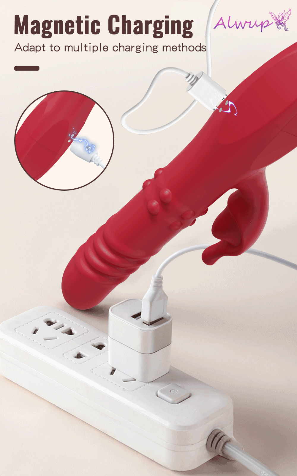 Rabbit Vibrator For Women Powerful G Spot Telescopic Rotating Clitoris Vagina Stimulator Female Masturbator For Adult Sexy Toys luvshop24