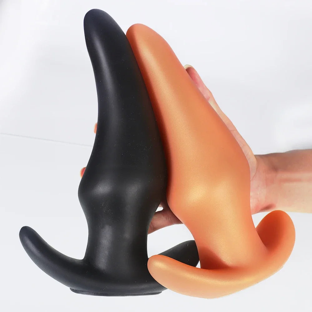 Wearable Anti Drop Soft Anal Plugs Prostate Massage Liquid Silicone Huge Butt Plug Anal Training Comfortable To Wear Butt Plug luvshop24
