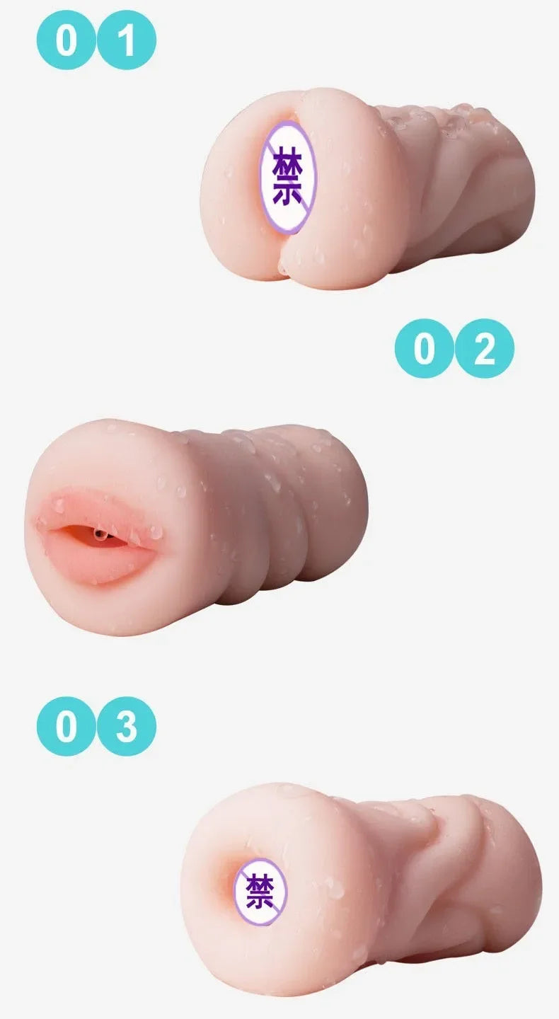 Sex Toys For Men Realistic Deep Throat Male Masturbator Silicone Artificial Mouth Vagina Anal Erotic Oral Sex Masturbator luvshop24