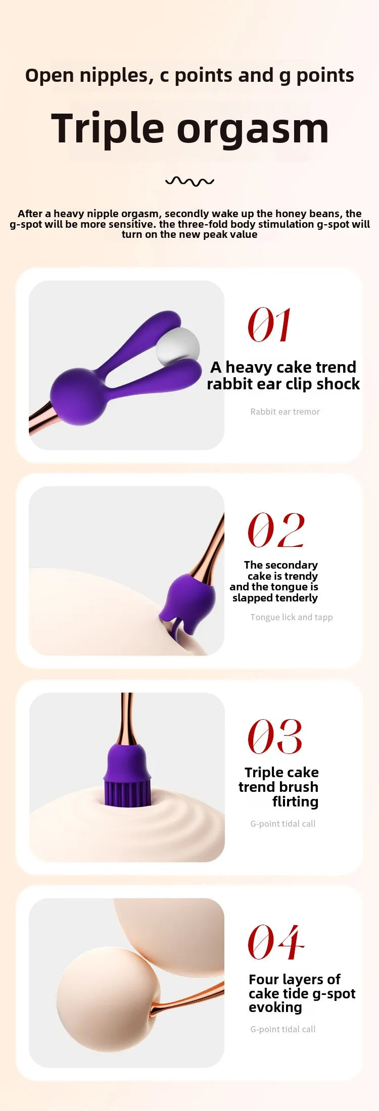 G-point Vibrator Used for Female Stimulate The Clitoris Vibrator Multi Frequency Ultrasonic Vibration Masturbation Female luvshop24