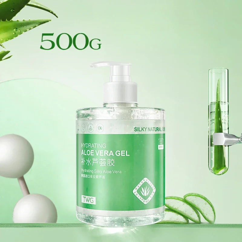500g Large Bottle Aloe Vera Gel Moisturizing Aloe Gel Large Capacity Hydrating and Moisturizing luvshop24