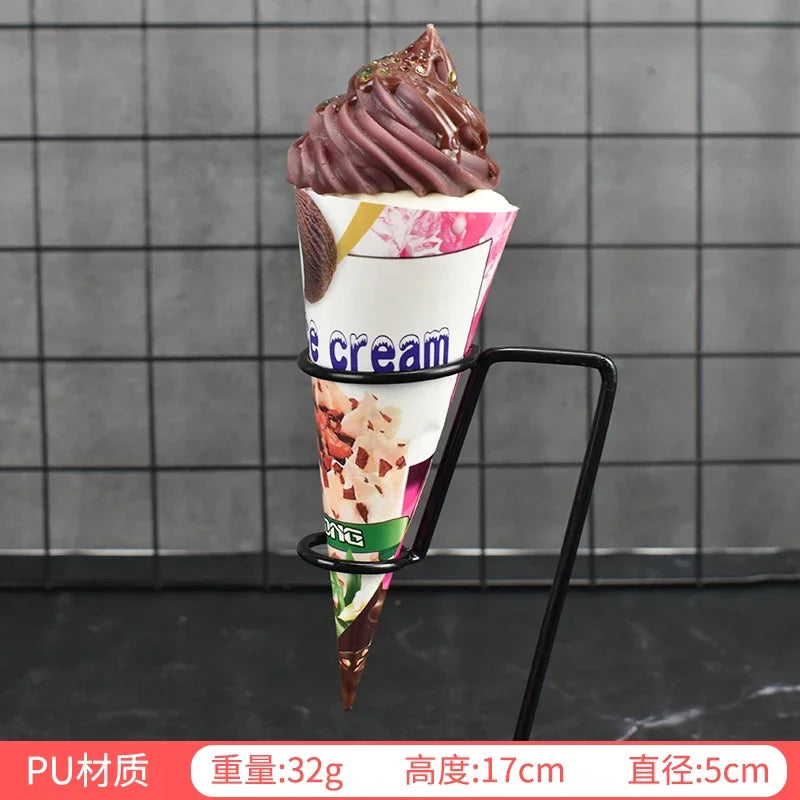 1pc/lot Simulation Ice Cream Cone Dessert Ice Cream Milk Tea Shop Decoration Fake Fruit Ice Cream Props Decoration Model DIY luvshop24