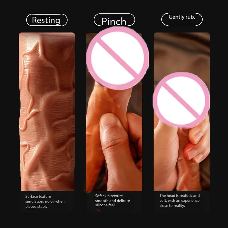 2Spuer Bigger Realistic Dildos Silicone Layer Penis with Suction Cup Adult Sexy Toys for Woman Men Vagina Anal Massage Stimulato luvshop24