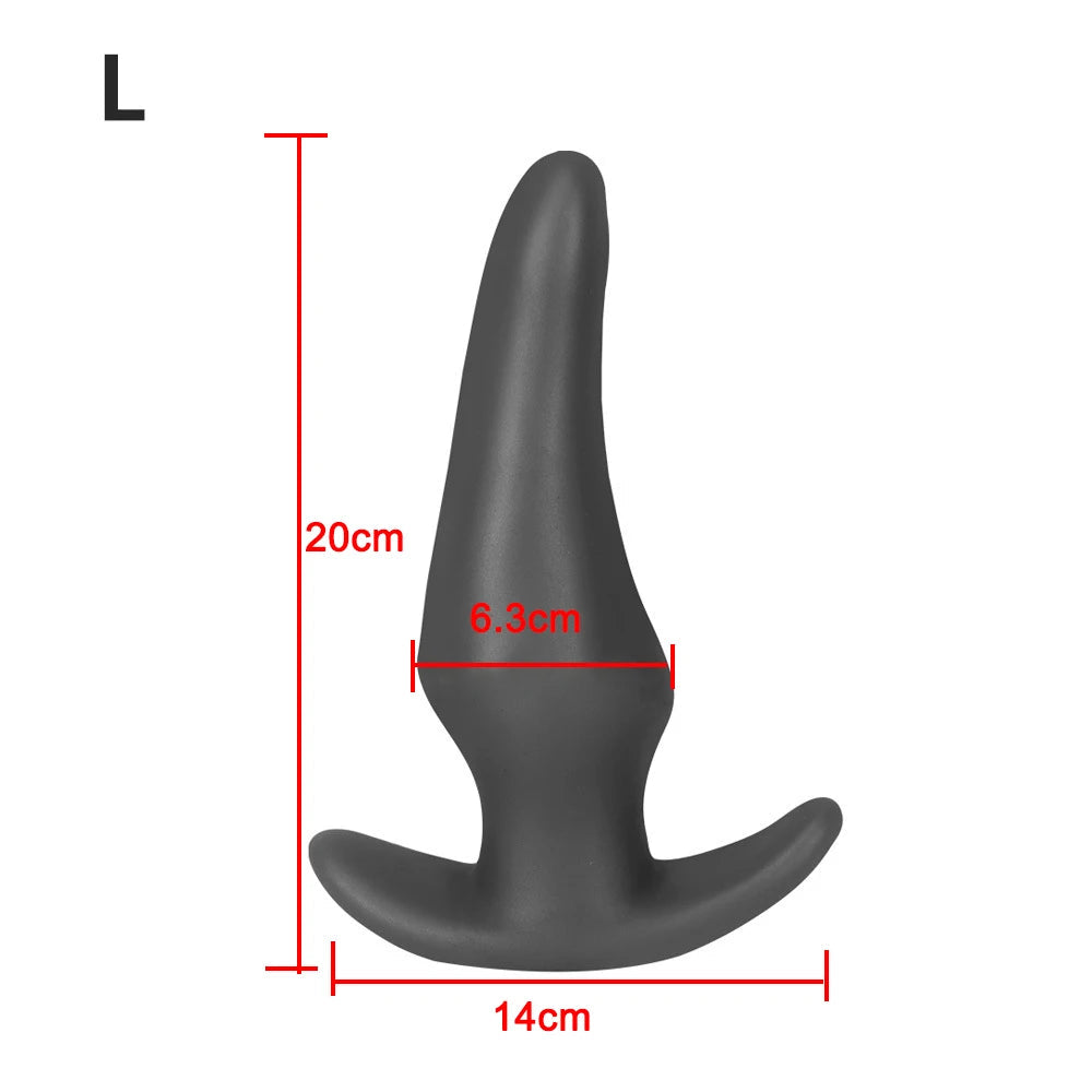 Soft Anal Plugs for Gay Men Prostate Massage Liquid Silicone 35-80mm Huge Butt Plug Anal Training Comfortable To Wear But Plug luvshop24