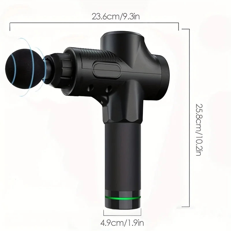 Portable Fascia Gun Vibration Massage Gun For Body Neck Back Deep Muscle Relaxation Fitness Slimming One Head luvshop24