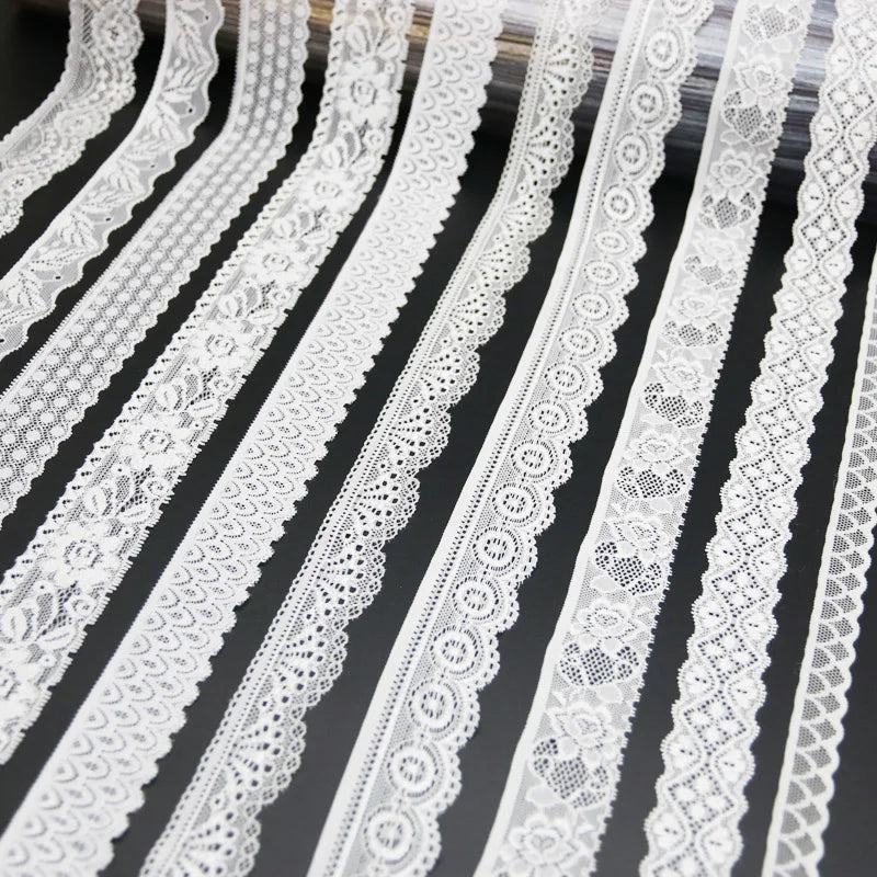 (5 meters/lot) white elastic lace Fabric underwear stretch laces Trim DIY Crafts Sewing luvshop24