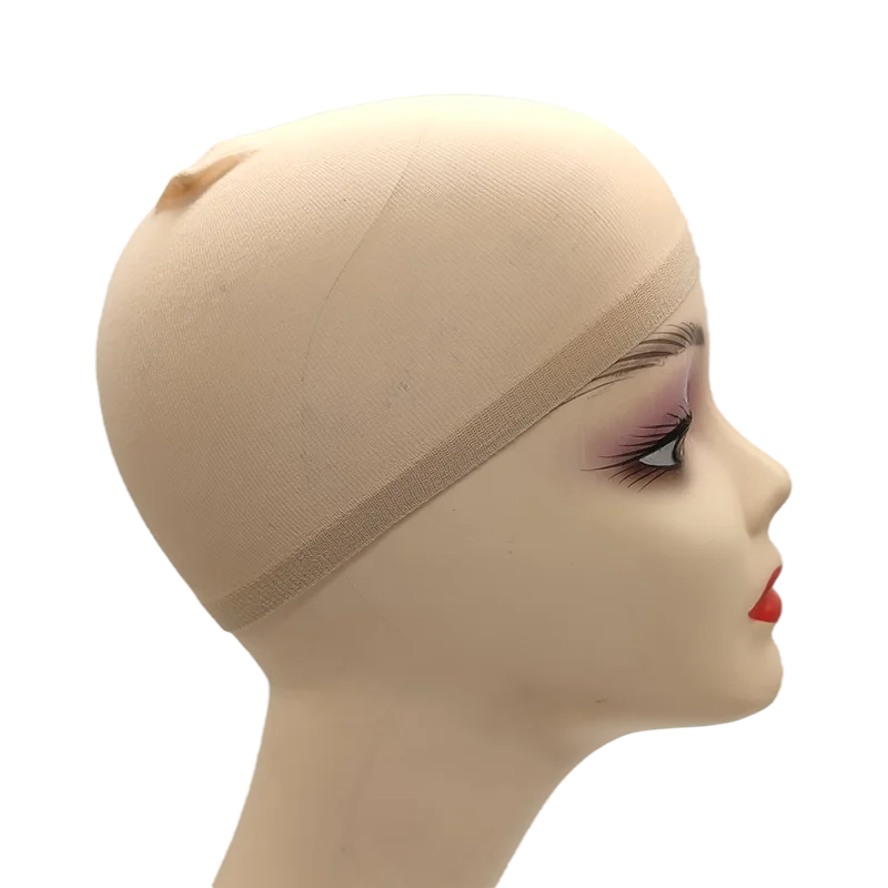 2pcs/Bag Top Stocking Wig Cap Hair Net For Weave Hair Wig Nets Black Brown Stretch Mesh Wig Cap For Making Wigs luvshop24