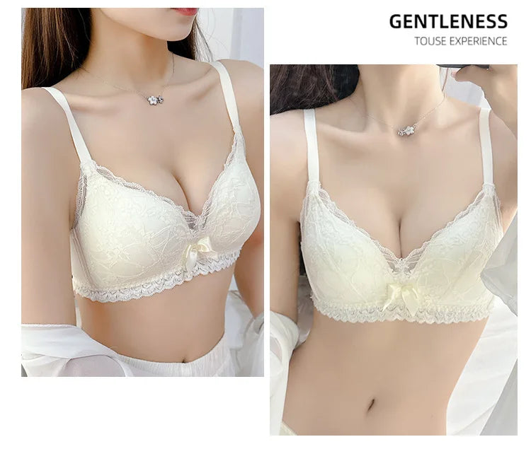 Lace Underwear Set of Female Small Breasts Gathered to Show Large on the Top Anti-Sagging Breasts Collect Vice Girls Student Bra luvshop24