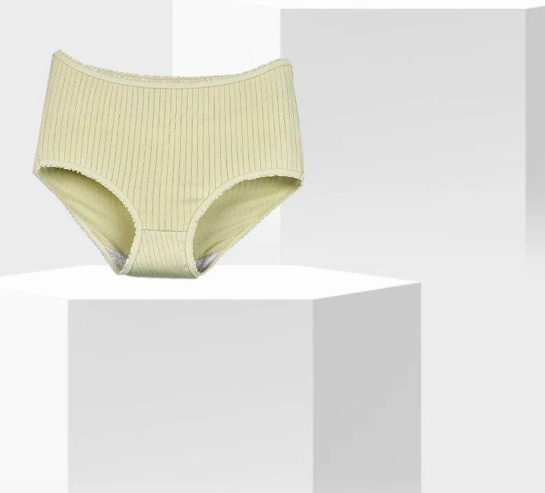 8pcs/lot Women Panties Milk Silk Girls Plus Size Underwear High Waist Briefs Breathable Solid Color Female Lingerie 38-100KG luvshop24