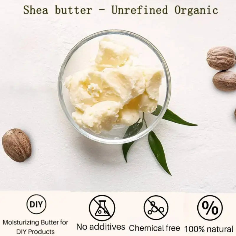 50g/100g Natural Organic Unrefined Shea Butter Oil Skin Care Body Massage Oil Moisturizing Nourishing Cosmetics Raw luvshop24