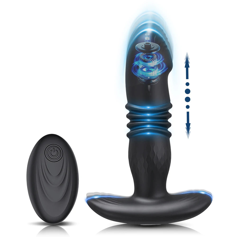 Telescopic Vibrating Butt Plug Anal Vibrator Wireless Remote Sex Toys for Women Ass Anal Dildo Prostate Massager Men Buttplug luvshop24