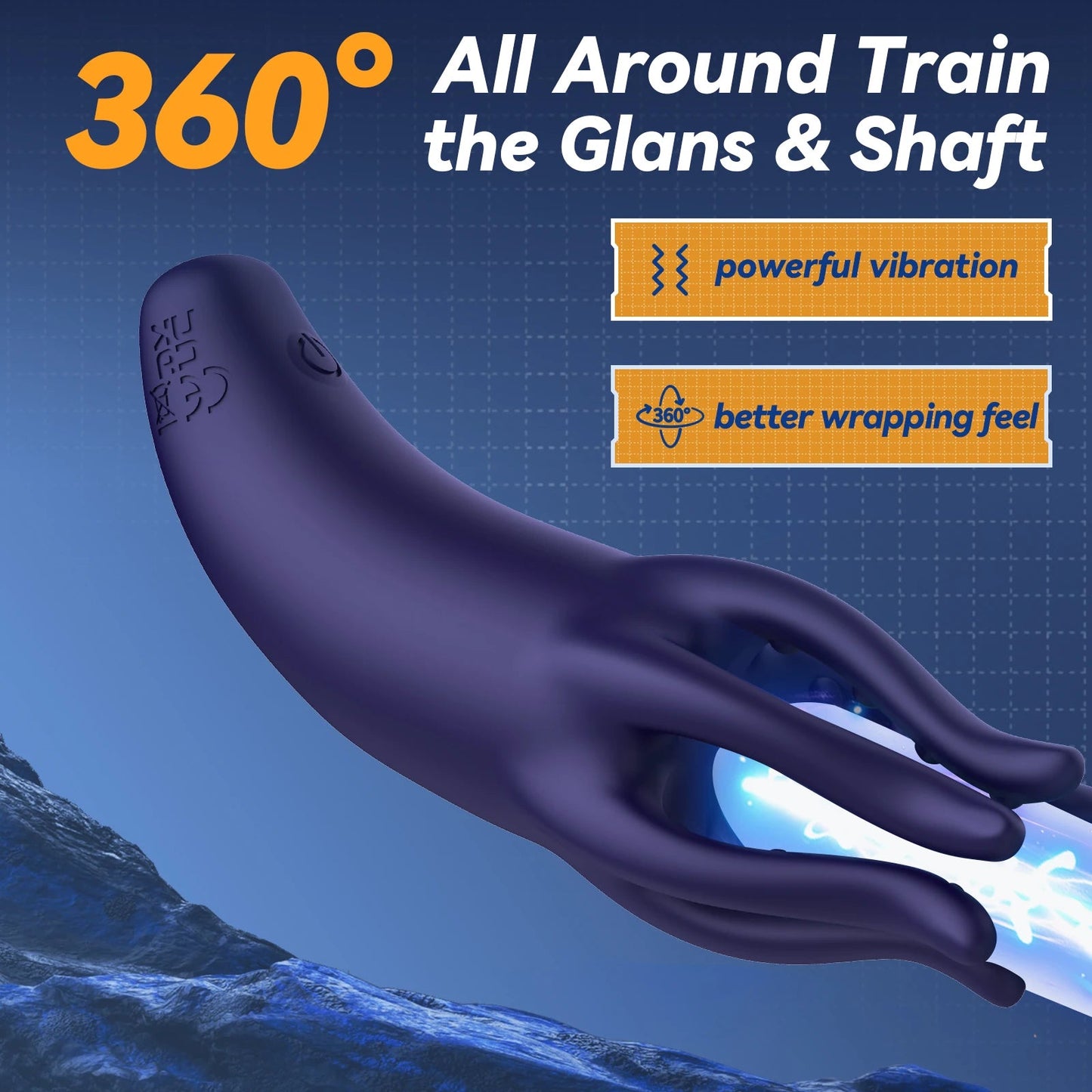 Glans Trainer for Men Powerful Vibrating Penis G Spot Masturbator Soft Fingertip Prolong Endurance Massage Vibrator Erotic Toys luvshop24