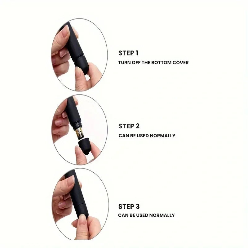 NEW 1PC Mini Vibratory Face Massager - Lipstick-sized Waterproof for Eye and Face Relaxation Wrinkle Reduction Skin Care luvshop24