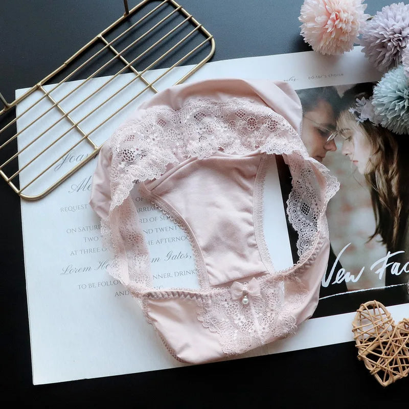 Women's Underwear Panty Sexy Lace Panties Low Waist Seamless Comfort Briefs Woman Fashion Underpants Female Lingerie luvshop24