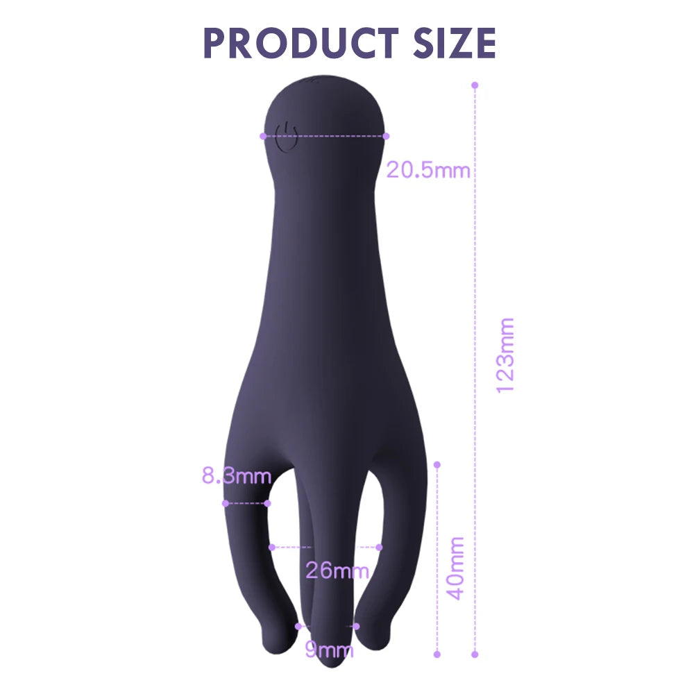 Glans Trainer for Men Powerful Vibrating Penis G Spot Masturbator Soft Fingertip Prolong Endurance Massage Vibrator Erotic Toys luvshop24