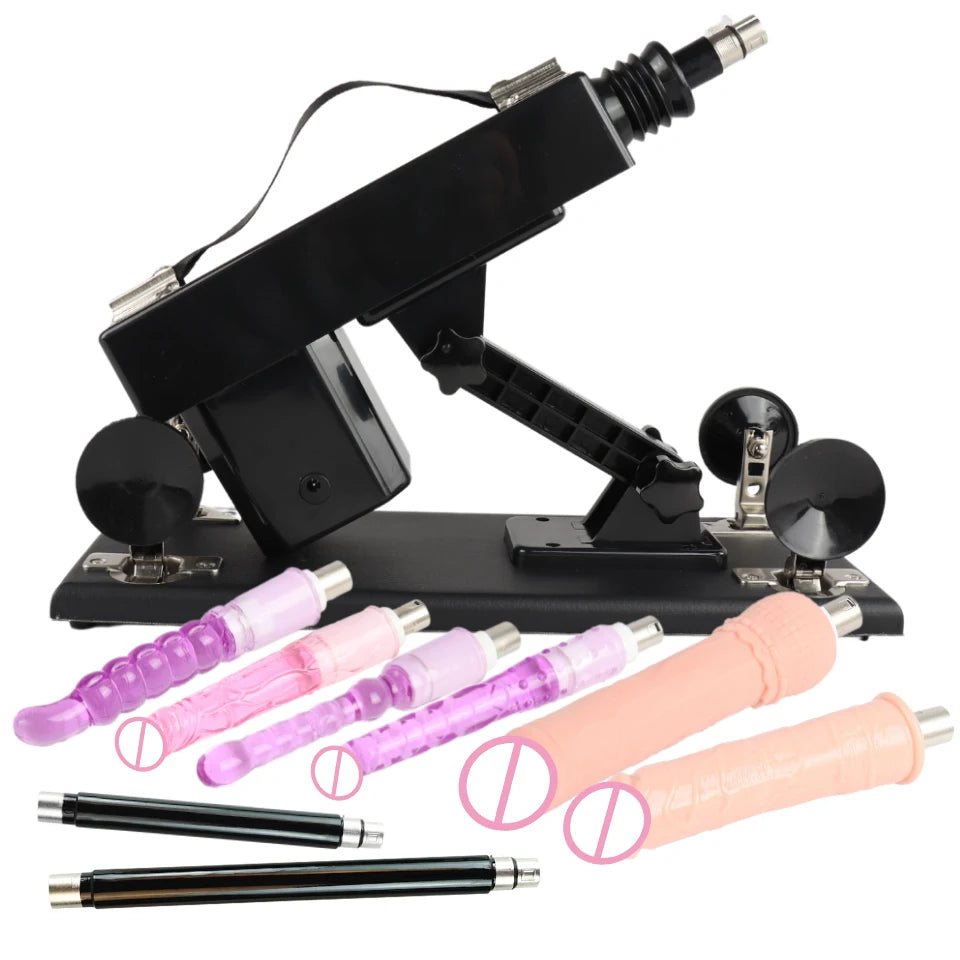 Automatic Powerful Sex Love Machines Thrusting Dildo Masturbating Pumping Vibrator Female Suction Cup Masturbation Sex Machine luvshop24