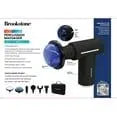 Brookstone Cordless Deep Tissue Massager Gun Hot and Cold Percussion for Neck & Shoulder 6 Intensity Levels luvshop24