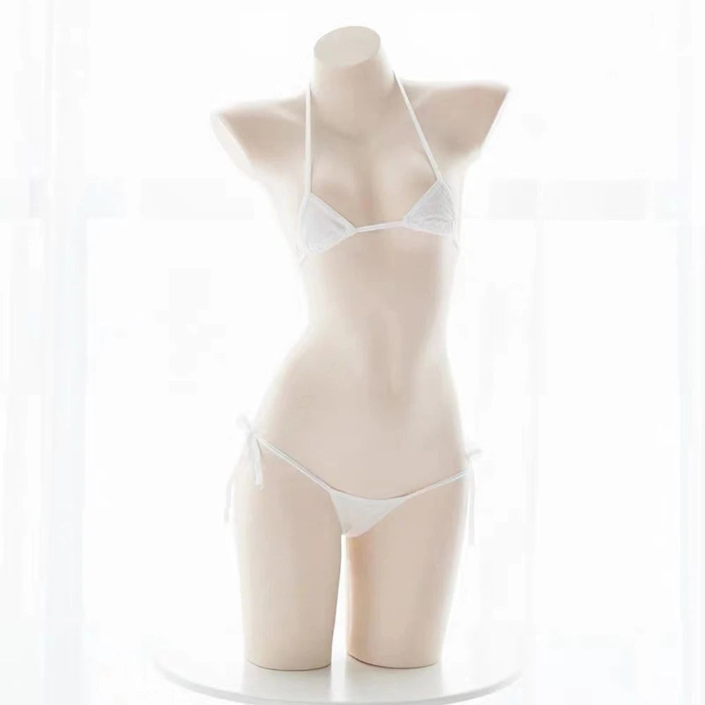 2PC Women Mini Bikini Sexy-Lingerie Pajamas Strappy Underwear Briefs Bra Sets Swimsuit Female Bathers Bandage Bathing Suit luvshop24