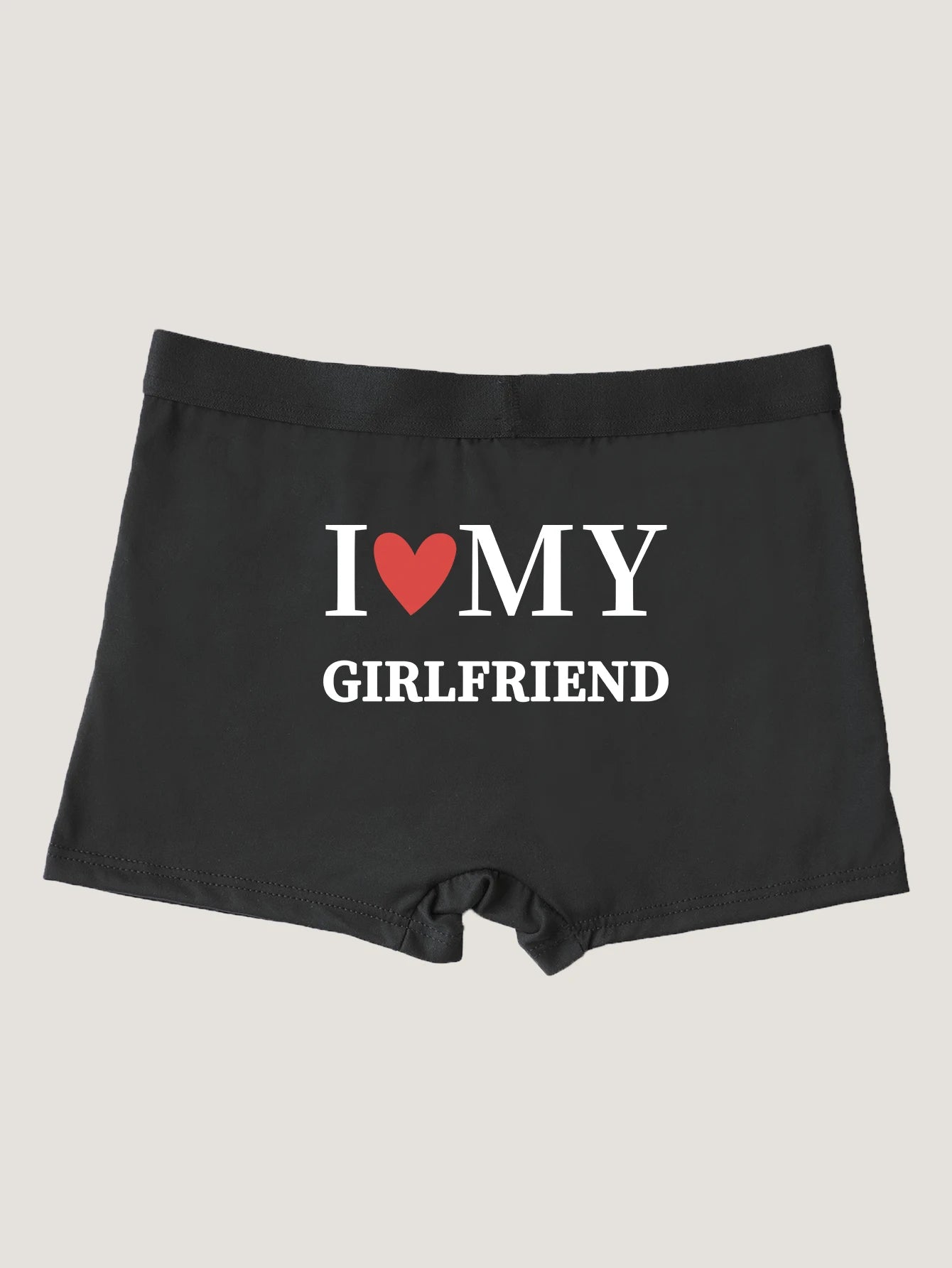 Men Funny Boxer Briefs with Prints I LOVE MY GIRLFRIEND Breathable Trunks Underwear Boxer Short for Male luvshop24