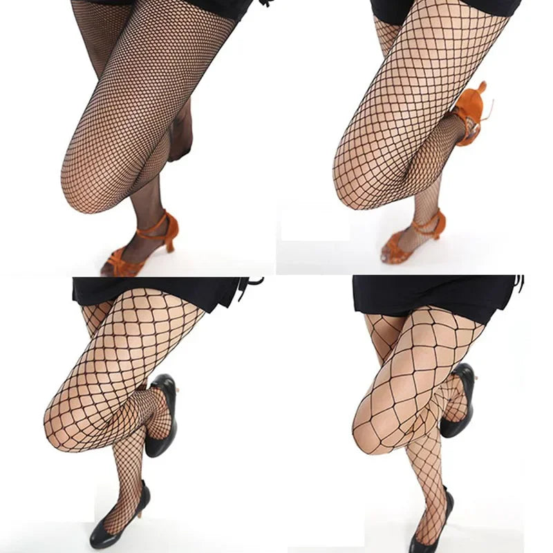 Hollow Out Sexy Pantyhose Black Women Fashion Tights Fishnet Stockings Club Party Hosiery Female Lingerie Girls Thigh Mesh Sock luvshop24