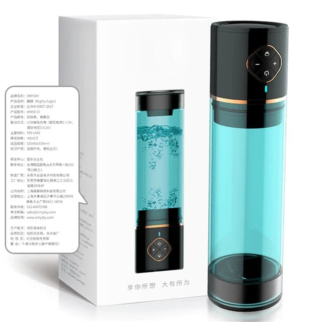 Water Penis Enlarge Vacuum Pump Sex Toys Male Electric Penis Enlargement Extend Pump Automatic Suction Stronger Bigger Erections luvshop24